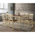 thumbnail image 3 of ACME Dylan Counter Height Table, Buttermilk & Oak, 3 of 4