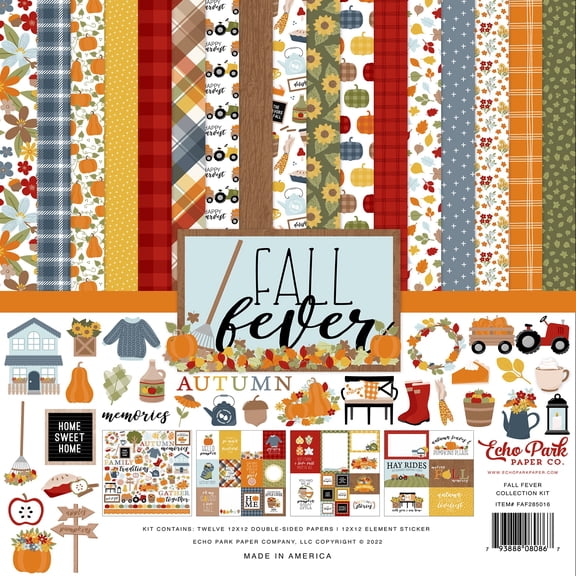 ECHO PARK PAPER COMPANY Echo Park Collection Kit 12"X12"-Day in The Life No. 2, Multicolor