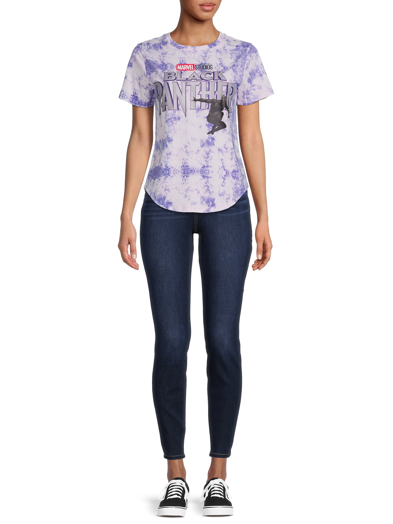 Black Panther Junior's Graphic Print T-Shirt, Size L