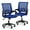 Navy Blue, variant on MoNiBloom Set of 2 Office Chairs Mid Back Swivel Lumbar Support Desk Chairs, Height Adjustable Ergonomic Mesh Computer Chairs with Armrest, Black