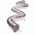 thumbnail image 3 of Manguera de ventilación Deflect-O Supurr-Flex de aluminio de 6 cm de diámetro y 6 m de largo, 3 of 3