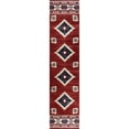 thumbnail image 7 of JONATHAN Y SOUTH WESTERN 2 x 8 Runner Rug, Serape Medallion Southwestern - Red/Navy/Cream, SWC100A-28, 7 of 7