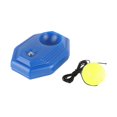 thumbnail image 4 of Tennis Ball Back Base Trainer Set with Rubber Elastic Rope for Single Person Practice Durable Plastic Base Stable Support Tennis Training Ball for Garden Park Outdoor Sports, 4 of 7