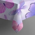 thumbnail image 5 of Purple Butterfly Lavender Pattern Square Tablecloth,Waterproof Square Table Cover,Wipeable Spillproof Washable Table Cover for Home Kitchen Party Decor 42"X42"(107x107cm), 5 of 6