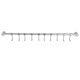 thumbnail image 2 of Estante de cocina con riel para colgar utensilios, ganchos de acero inoxidable para colgar ollas, toallas, 10 unidades, color plateado, 2 of 5