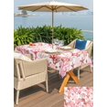 thumbnail image 5 of Outdoor Tablecloth with Umbrella Hole for Patio/Picnic/Party/Camping, Nautical Coastal Waterproof Table Cloth Rectangle Table Cover Washable, Summer Sea Coral Starfish Underwater Red (52"x 70"), 5 of 8