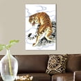 thumbnail image 2 of wall26 - Canvas Wall Art - Drawing of Angry Tiger - Giclee Print Gallery Wrap Modern Home Art Ready to Hang - 24x36 inches, 2 of 4