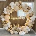 thumbnail image 1 of 185 arcos de globos beige, guirnalda de globos de cumpleaños de arena y blanco para decoraciones de cumpleaños, bodas, duchas, decoraciones de fiestas bohemias, 1 of 5