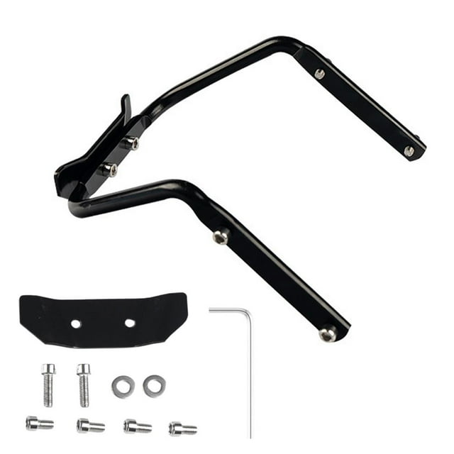 Bicycle Tail Bag Stable Rack, Enhance Stability and Provide Extra Space, Aluminum Alloy, Black, Custom Size, High Durability