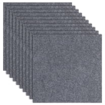 Self-Adhesive Interlocking Floor Mats 10-Pack, Non-Slip Modular Carpet Tiles for Living Room, Home Gym Flooring, Thick & Washable