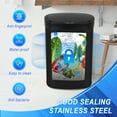 thumbnail image 2 of FOA Rena 13 Gallon Stainless Steel Motion Sensor Automatic Trash Can in Black, 2 of 20
