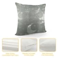 thumbnail image 4 of GOSMITH  Throw Pillow Covers Cases for Couch Sofa Home Decor Modern Shining &amp; Dull Contrast Stars &amp; Moon Silver Gray, 4 of 5