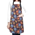 thumbnail image 4 of Bingfone Leaves Flower Apron Gifts For Men, Women Professional Grade Chef Apron for Kitchen,BBQ & Grill, 4 of 8