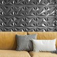 thumbnail image 3 of golytefs 100Pcs 3D Wall Panel Diamond 30x30cm 3D Wall Paper (Black), 3 of 9