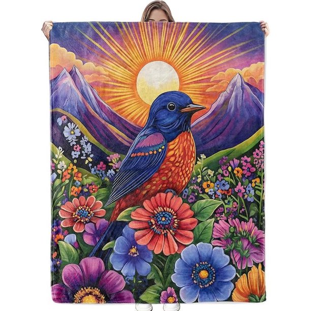Adorable manta de franela de conejo: suave, acogedora, ligera, mullida y cálida, perfecta para sofá, cama, viajes y uso al aire libre, para hombres, mujeres, adultos, niños y niñas, 60 x 50 pulgadas