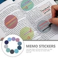 thumbnail image 6 of MLINS  Compact Memo Pads Portable Note Useful Sticker Round Clear Office, 6 of 8