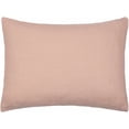 thumbnail image 3 of Hauteloom Estaca Bedding Bed Pillows Set of 2 - Natural Fiber Linen Bedding - Pale Pink, Peach - 26" X 26", 3 of 6