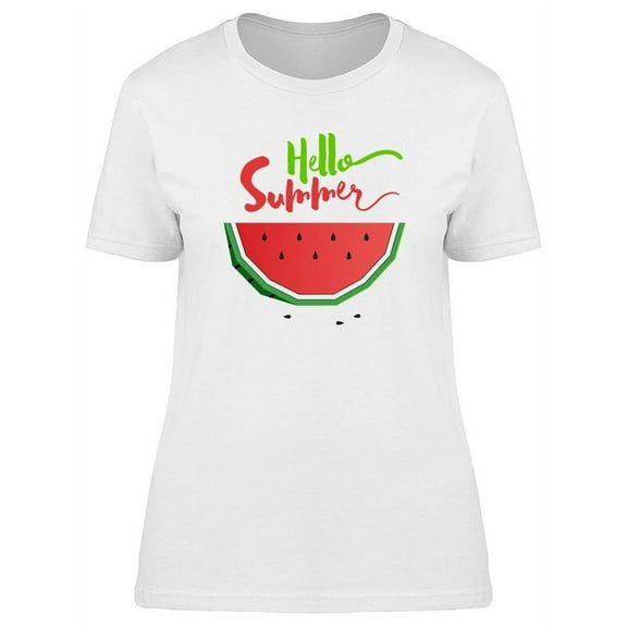 Slice Watermelon Hello Summer Tee Women's -Image by Shutterstock