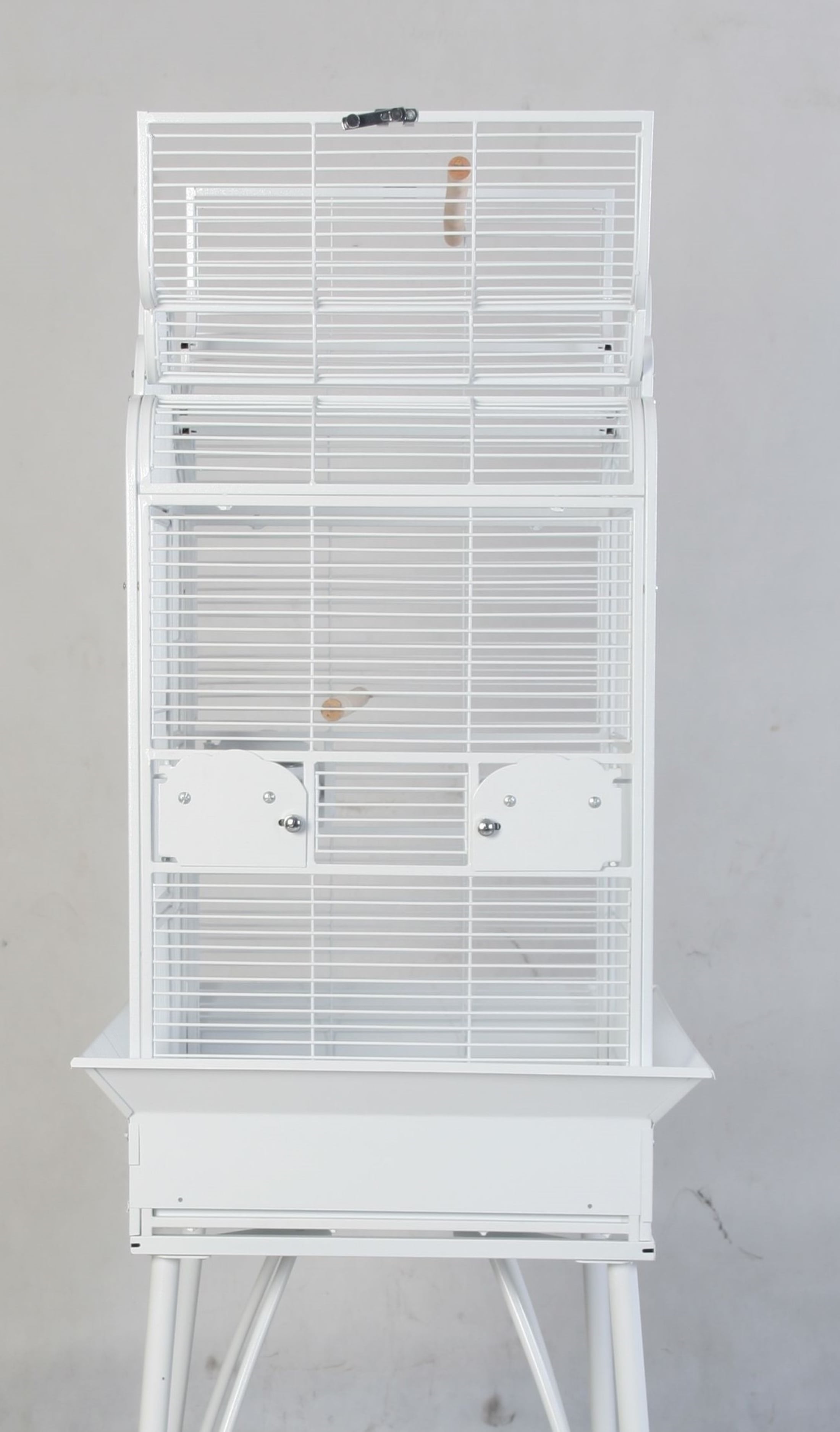 A and E Cage Co. Victorian Top Bird Cage-PureWhite