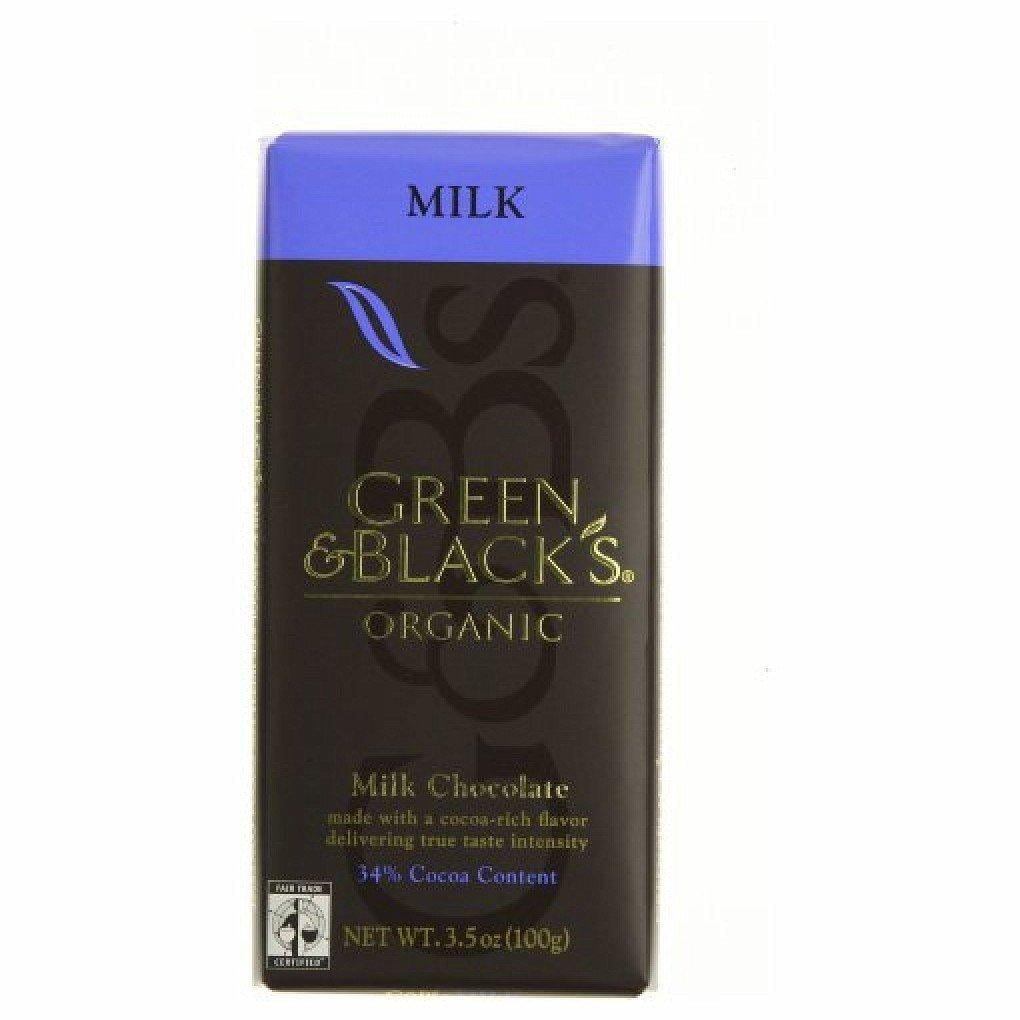 Green & Black Milk Chocolate (10x3.5 Oz)