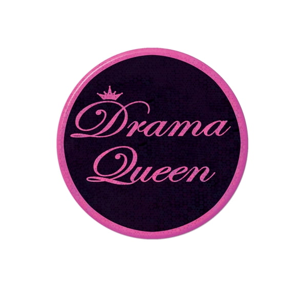 Beistle 60155 - Drama Queen Button- Pack of 12