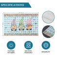 thumbnail image 6 of Easter Placemats Set of 4, Spring Gnomes Bunny Eggs Flowers Blue Checkered Placemats for Dining Table, Place Mats for Kitchen Tabletop, Waterproof Wipeable Dining Table Mats Set, 6 of 9