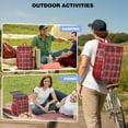 thumbnail image 4 of Moroccan Geometric Cooler Backpack - 20L Insulated Lunch Bag with Multiple Pockets for Camping & Picnics, 4 of 5