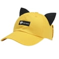 thumbnail image 1 of WEIYLL Casquettes de Baseball pour Femmes Hommes Unisexes Brodées Course Entraînement Activités Extérieures Oreilles Mignonnes Rétro Chapeau, 1 of 3
