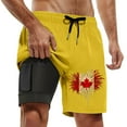 thumbnail image 1 of Men's Summer Shorts Fashion Printed Double Inner Layer Beach Pants With Pocket Mens Surfing Board Shorts Short Swim Trunk Small N Swimsuit Mens Men Short Board Shorts Lost Surf Shorts Colorful Board, 1 of 4