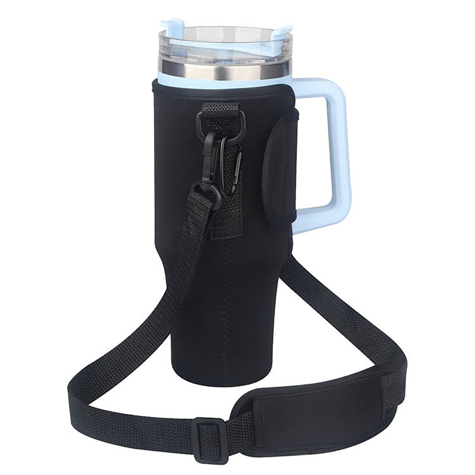  TMEOIIPY Water Bottle Holder with Strap & Pockets for Stanley  Quencher 40oz Tumbler with Handle, Water Bottle Carrier Bag with Adjustable  Shoulder Strap for Walking Hiking Travelling Camping : Sports