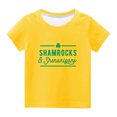 thumbnail image 2 of EGNMCR Blouses & Chemises à Manches Courtes Col Rond pour Tout-Petits Garçons Filles Mode Mignon Col Rond Imprimé Haut à Manches Courtes Blouse Fille, 2 of 4