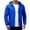 Royal Blue, variant on Sports Shell Jackets for Men Full Zip Up Hooded Windbreaker Jacket Summer Sunscreen Light Classic Coats with Pocket Black L