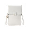 thumbnail image 1 of Women Phone Bag with Shoulder Strap Transparent Window PU Leather, 1 of 7