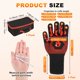 thumbnail image 3 of 1-Par de Guantes para Barbacoa, Resistentes al Calor hasta 1472°F, Guantes Antideslizantes para Horno, con Bolsa de Almacenamiento [Patrón de Llama Media, Rojo], 3 of 6