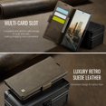 thumbnail image 6 of Decase Premium Magnetic Flip Wallet Case with RFID Blocking+Card Slots Durable TPU Shell Kickstand Phone Cover,Luxury PU Leather & TPU Material Shockproof Case for Samsung Galaxy Note 20 Ultra,Coffee, 6 of 11
