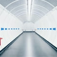 thumbnail image 6 of Uxcell Directional Arrow Sticker Self Adhesive Floor Decal Wall Sign Blue/Yellow 20 Pack, 6 of 6