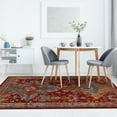 thumbnail image 3 of Luxe Weavers Moroccan Floral Red 8x10 Area Rug, Stain-Resistant Carpet, 3 of 6