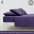 thumbnail image 2 of PRATYUX Full 6-PC Bed Sheet Set (4-Pillowcases) 400-Thread Count 100% Egyptian Cotton Soft Breathable, 12" Deep Pockets - Plum, 2 of 6