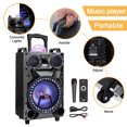 thumbnail image 6 of Dazone 12" Wireless Speaker, 3,000W Bluetooth Speaker Rechargeable 12 inches Woofer 3 inches Tweeter Wire Microphone, Trolley Speaker With Handle FM Karaoke DJ LED AUX Remote Party PA System, 6 of 11