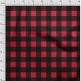 thumbnail image 3 of oneOone Cotton Jersey Bright Red Fabric Gingham Check Sewing Material Print Fabric By The Yard 58 Inches Wide, 3 of 4