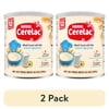(2 pack) Nestle Cerelac Wheat Cereal with Milk Baby Food, 14.1 oz