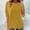 Yellow, variant on UANWENN Spring and Autumn Long Sleeve Shirt for Women New Large Size Loose Top That Appears and Versatile As An Undershirt plus Size Womens Shirts plus Size Tunic 3 4 Sleeve Plain plus Size Workout