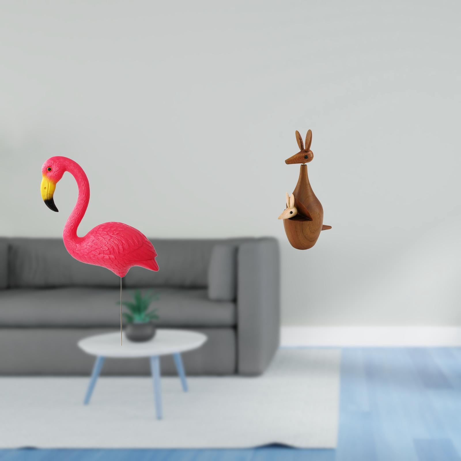 CarpNettore Flamingo Garden Sculpture Figurine for Holiday Spring Yard Art Ornament and Decorative Party Favor Bedroom Bookshelf