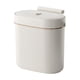 thumbnail image 2 of Cubos de Basura para Baño, Cubo de Basura de Pared con Tapa, Papelera para Cocina y Baño, Gran Capacidad (9/7 L), Plástico Beige, Diseño Compacto., 2 of 6