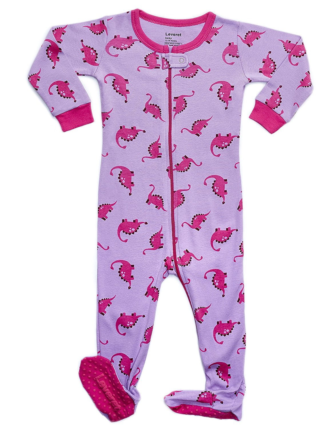 leveret baby girls footed sleeper pajama 100 cotton (size 6m5 years