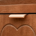 thumbnail image 3 of eHemco Kawaii Sweetheart End Table, 16.5 x 14 x 31 Inches, Indoor Living Room Side Table, Antique Walnut, 3 of 9