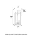 thumbnail image 4 of 30064CLBK Maxim Lighting Belfry - 2 Light Outdoor Wall Mount-16 Inches Tall and 8 Inches Wide, 4 of 5