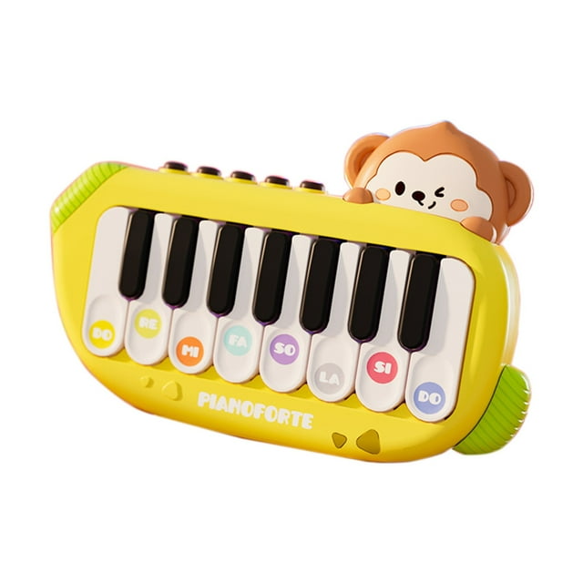 YIMWNYI Mini Piano Toy, Portable Educational Keyboard, Multifunctional Musical Toy, Interactive Lights for Early Learning, Explore Musical Skills, Safe and Lightweight Design