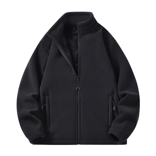 Ceisia Women's Winter Warm Zipper Closure Standing Gift Collar Solid Color Jacket - Polyester for Daily & Outdoor Wear