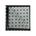 thumbnail image 4 of INSPIRE CHIC Men's Handkerchiefs Patterned Woven Wedding Party Pocket Squares for Wedding Black Polka Dots One Size, 4 of 4